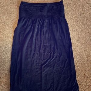 Versatile Black Stretchy Tube Top Dress